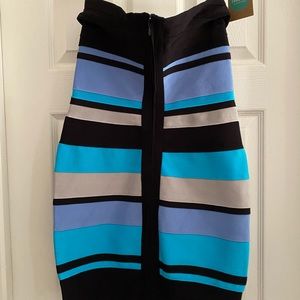 Super cute strapless mini dress